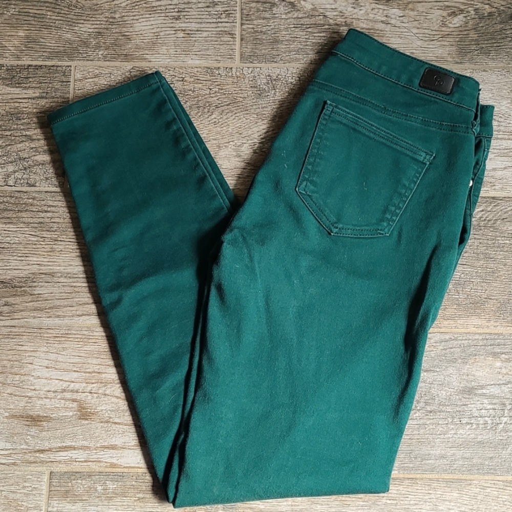 Celebrity Pink forest green skinny jeans